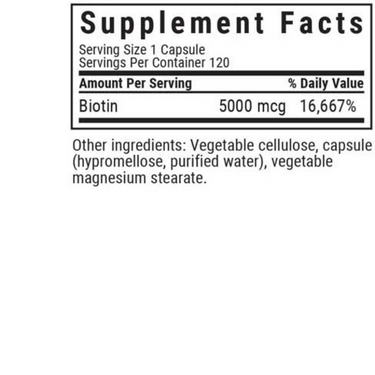 BIOTIN 5000 mcg